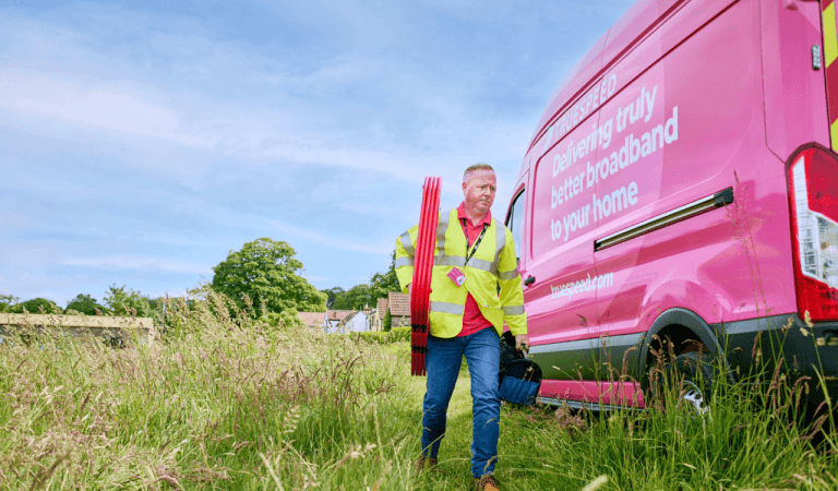 An engineer building a full-fibre network in the South West